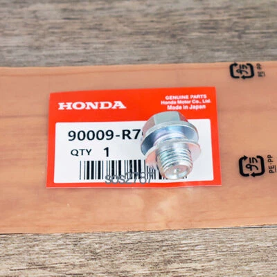 OEM For Honda/Acura Engine Oil Pan Drain Bolt Plug with Washer 90009-R70-A00 - Image 1 of 4
