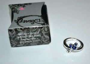 Disney/Avon Mickey Mouse September Sapphire Birthstone Gems NIB NLA SZ 6 1/2 - Picture 1 of 6