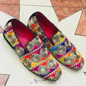 Herren Kreis Mehrfarbig Slipper Mode Schuhe - Bild 1 von 8