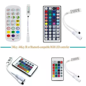 24key RGB Music BT controller 44key IR Dimmer controller For RGB led strip - Picture 1 of 10