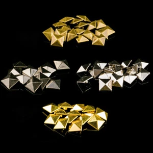Square Pyramid Studs Rivet Punk Arts Leather Crafts 6mm 7mm 8mm 9mm 10mm 12mm - Picture 1 of 6