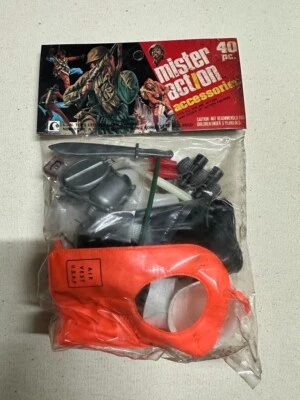 Action Figure Mister Action Ljn Toys Tipo Big Jim Accessori 40 Accessories New - Imagen 1 de 2