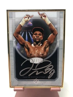 2017 TOPPS TRANSCENDENT AUTO SILVER FLOYD MAYWEATHER JR BOXER TCA-FMJ 15/15 - Image 1 of 4