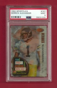 Sportflics #167 1994 novato Derrick Alexander radiocontrol PSA 9 como nuevo Pop 1 marrón - Imagen 1 de 1