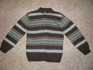 Boys GYMBOREE "Arctic Adventure" Zip Pattern Sweater Size 10 - Picture 1 of 1