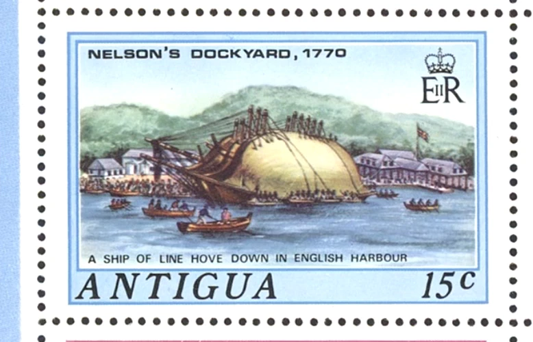 Barbuda #SG218 MNH 1975 Line Hove Down [205] - Image 1 of 1