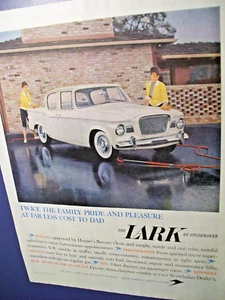 1959 Studebaker Lark Großmagazin Autoanzeige - "Twice the Family Pride & Pleasure..." - Bild 1 von 1