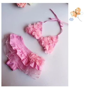 Lovely Children s Swimwear Split Design Baby Girls Bathing Suit Sweet Skirt - Picture 1 of 19