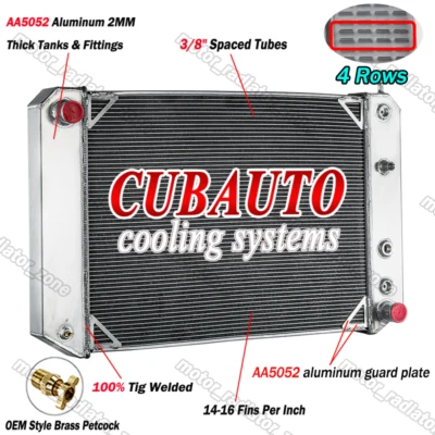 4 Row Radiator For 1991-2002 Chevy GMC C6500 C7500 Kodiak Topkick 6.0L 6.6L 7.0L - Image 1 of 4