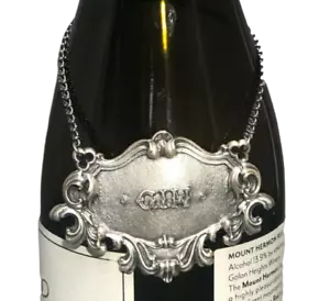 Buccellati Italian Sterling Silver Gin Claret Jug Label - Picture 1 of 2