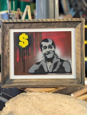 Original Street art Canvas - Custom Frame - Signed By Artist- See Desc - Image 1 of 4