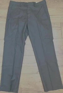 Pantalones de vestir Greg Norman Luxe frente plano ajustados 34 x 29/30 marrón nuevos con etiquetas nuevos con etiquetas - Imagen 1 de 9