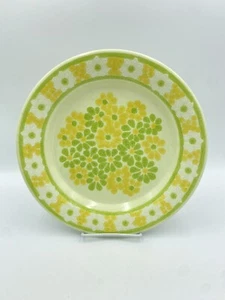 "Piatto da cena margherita vintage francescano picnic giallo e verde fiori 10-3/4""" - Foto 1 di 3