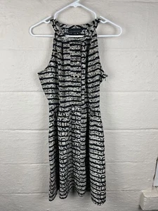 Attention Snake Striped Dress A Line Women Size Medium Animal Print - Picture 1 of 6
