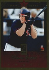 1997 Donruss Elite Gold Stars Anaheim Angels Baseball Card #58 Darin Erstad
