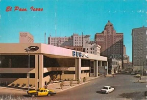 El Paso, TX Texas GREYHOUND BUS TERMINAL San Francisco Street 4X6 Postkarte - Bild 1 von 2