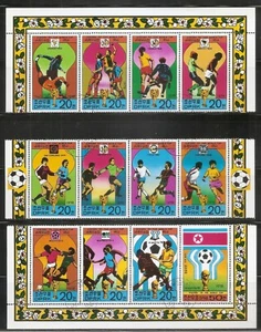 Korea SC # 1698-1709 History Of The World Cup. Strips of four. MNH - Picture 1 of 1