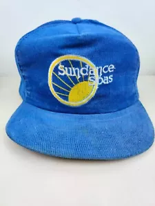 Vtg Corduroy Sundance Spas Trucker Hat Snapback Cap Vintage - Picture 1 of 6
