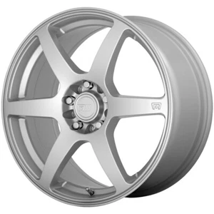 (1) 17x7 +40 Motegi MR143 CS6 4x100,4x4.5 Hyper Silver Wheel - Picture 1 of 3