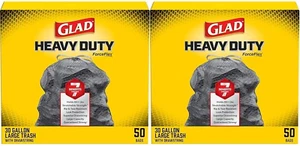 Sacchetti Spazzatura, Forceflexplus Sacchetti Spazzatura Grandi con Coulisse - 30 Galloni, 50 Ct (Confezione - Foto 1 di 13