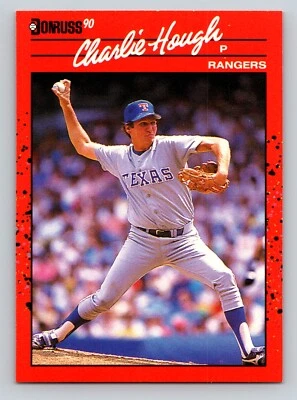 Charlie Hough 1990 Donruss #411 Texas Rangers - Image 1 of 2