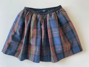 Polo Ralph Lauren Girls Tartan Plaid Holiday Skirt Black Red - Size 6 Years - Picture 1 of 8