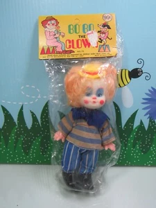 Muñeca Troll Clown Rootie Vintage Años 60 - NUEVA - Hecha en Hong Kong - Imagen 1 de 7