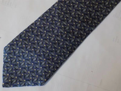 DANIEL HECHTER Silk Necktie Blue/Silver 58" x 4" - Image 1 of 2