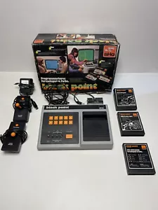 SHG Black Point Telespiel Spielekonsole mit 2 Joysticks und 3 Spielen Neuwertig - Bild 1 von 4