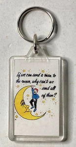 If We Can Send A Man To The Moon Why Can't We Send All Of Them? - New Key Chain - Picture 1 of 3