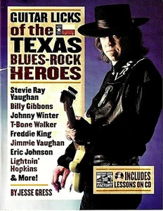 Guitar Licks of the Texas Blues Rock Heroes  Book & CD [G] - Picture 1 of 4