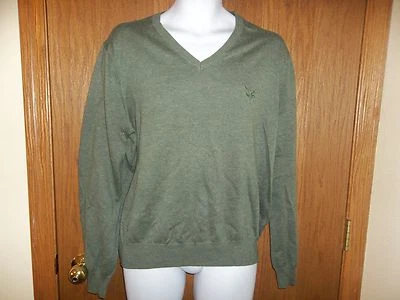 NUEVO SUÉTER HOMBRE AMERICAN LIVING VERDE CUELLO EN V TALLA L MSP $60 Foto 1 de 4
