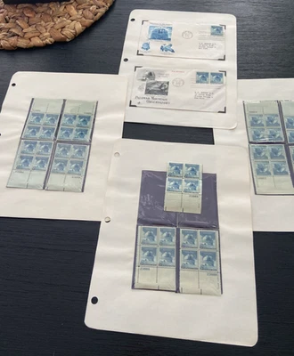 US SC #966 Palomar Observatory MNH 1948, plate block - Image 1 of 4