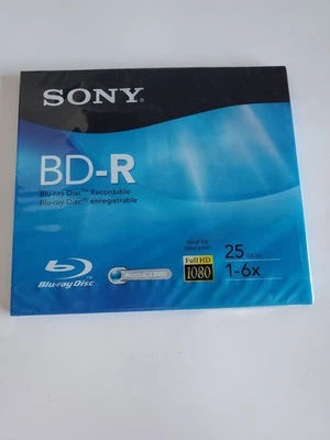 Disco Bluray grabable - BD-R 25 GB datos en blanco - nuevo sellado - Sony Foto 1 de 2