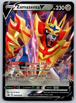 Zamazenta V - SWSH019 SWSH: Sword & Shield Promo Cards NM Pokemon Card TCG - Image 1 of 2
