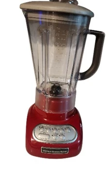 Kitchenaid Batidora Roja KSB560ER1 Batidora 5 Velocidades + Jarra 56oz ¡PROBADA FUNCIONA! Foto 1 de 4