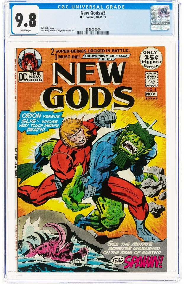 New Gods #5 CGC NM/MT 9.8 1971 White Pg KIRBY STORY ROYER COVER & ART* STUNNING! - Image 1 of 4