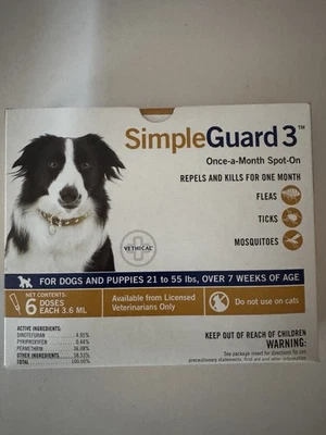 SimpleGuard 3 For Dogs And Puppies 21-55pds - Image 1 of 2