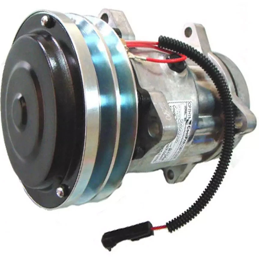 Air Conditioning Compressor with 2 Groove Clutch Fits CASE 2144 2166 2188 NEW - Image 1 of 1