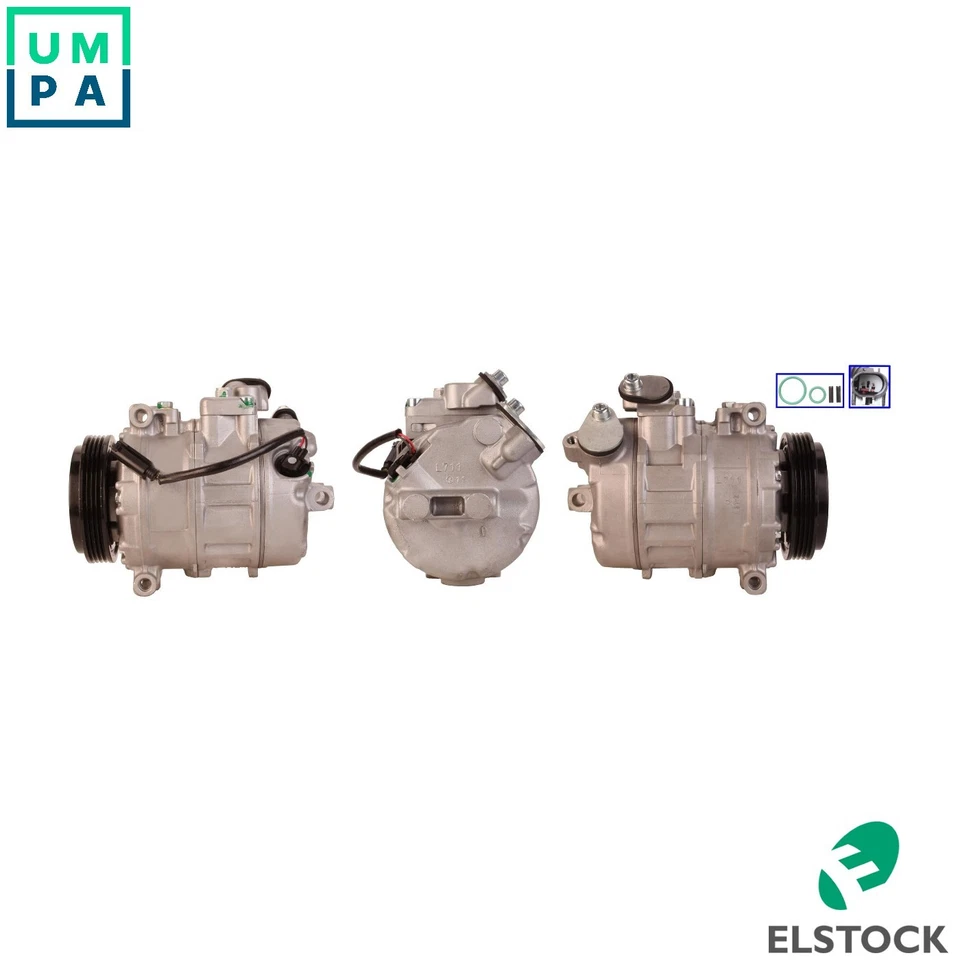 COMPRESSOR AIR CONDITIONING 51-0627 FOR BMW N62B36A 3.6L N62B40A 4.0L N62B44 - Image 1 of 4