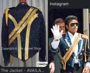 VTG Cocktail Party Michael Jackson Military Style John Weitz Palm Beach Blazer - Picture 1 of 12