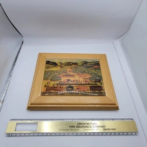 Vintage Train & Fox Valley Farms Station Picture Wall Hanger - Picture 1 of 7