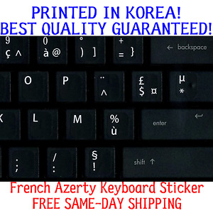 French Azerty Keyboard Sticker for Azerty Keyboard Best Quality Guaranteed!