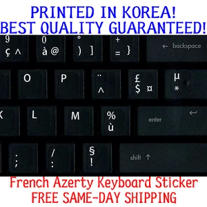 French Azerty Keyboard Sticker for Azerty Keyboard Best Quality Guaranteed! - Picture 1 of 1