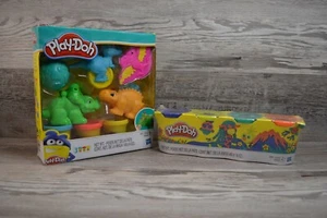 Play Doh Schneider Dino Schneidewerkzeuge Set Dinosaurier Kinder Kids + 4 extra Farben - Bild 1 von 9
