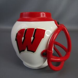 Wisconsin Badgers Football Helmet Plastic Mug 5" NCAA 1994 Rose Bowl