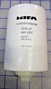 RIFA 450VDC 2200uF -40/+85�C HI-PERFORMANCE E-CAP STUD MOUNT PEH200YT4220M - Picture 1 of 4