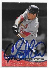 GREGG JEFFERIES Autographed Signed 1994 Leaf card #56 St. Louis Cardinals COA