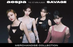 aespa Savage SMTOWN OFFICIAL GOODS POSTCARD + HOLOGRAM PHOTO CARD SET SEALED - Picture 1 of 10