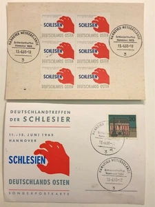 Postal especial Deutschlandtreffen der Schlesier 1965, con viñetas (S3-6-64) - Imagen 1 de 1